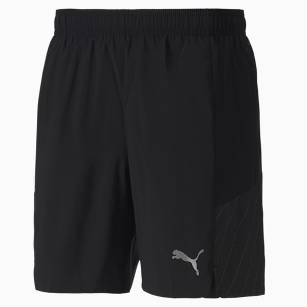 RUN Graphic Woven 7" Men's Running Shorts, Puma Black-Ultra Gray, extralarge-IND